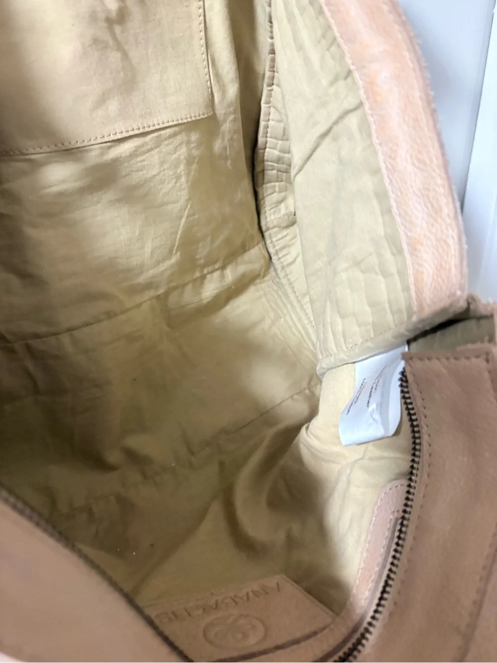 Anabaglish beige leather